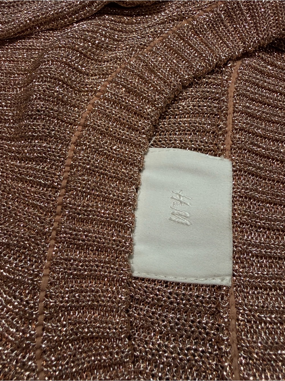 Metallic Rib-Knit Top - Picture 4 of 4